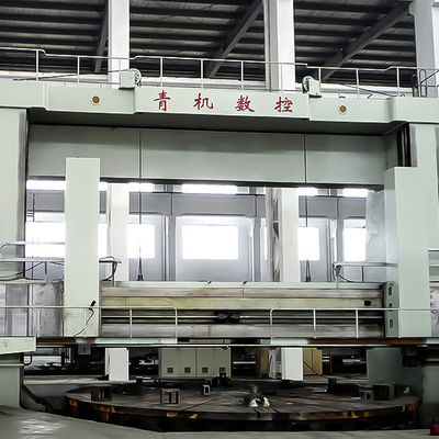 CK52100 Máquina de torno CNC vertical de trabalho pesado 10m Diâmetro giratório Dual torreta Siemens 828D 250Ton Capacidade